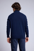 Jersey Rayman de cuello alto con cremallera - Azul marino - Hombre