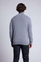 Pull Col Zippe Montant Rayman - Gris Fonce - Homme
