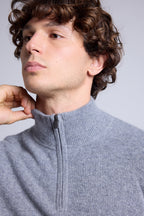 Jersey de cuello alto con cremallera Rayman - Gris oscuro - Hombre