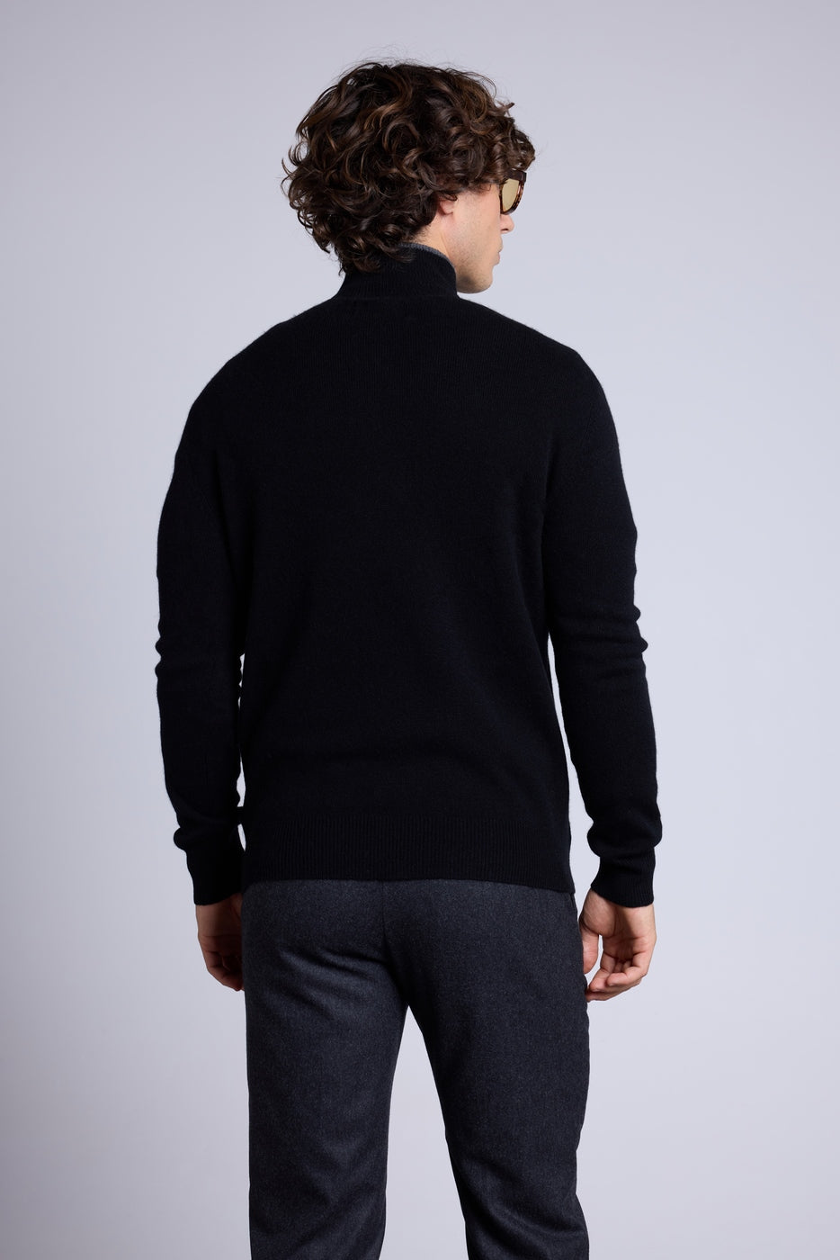 Jersey Rayman de cuello alto con cremallera - Negro y gris - Hombre