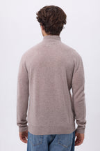 Jersey de cuello alto con cremallera Rayman - Avellana - Hombre