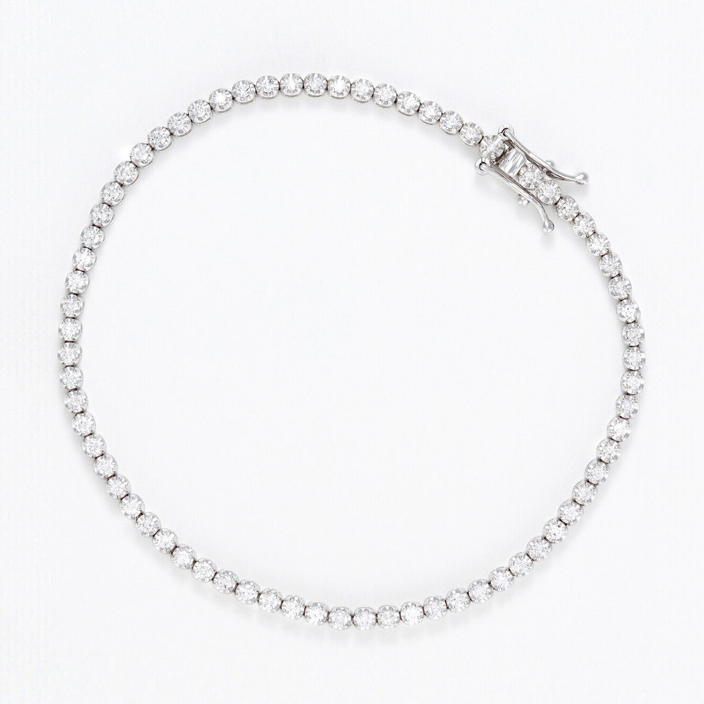 Pulsera “River 1 Quilate” D1Ct/65 – Oro blanco 375/1000