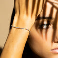 Bracelet " Rivière 1 Carat" Diamant :1Ct/70 - Or Jaune