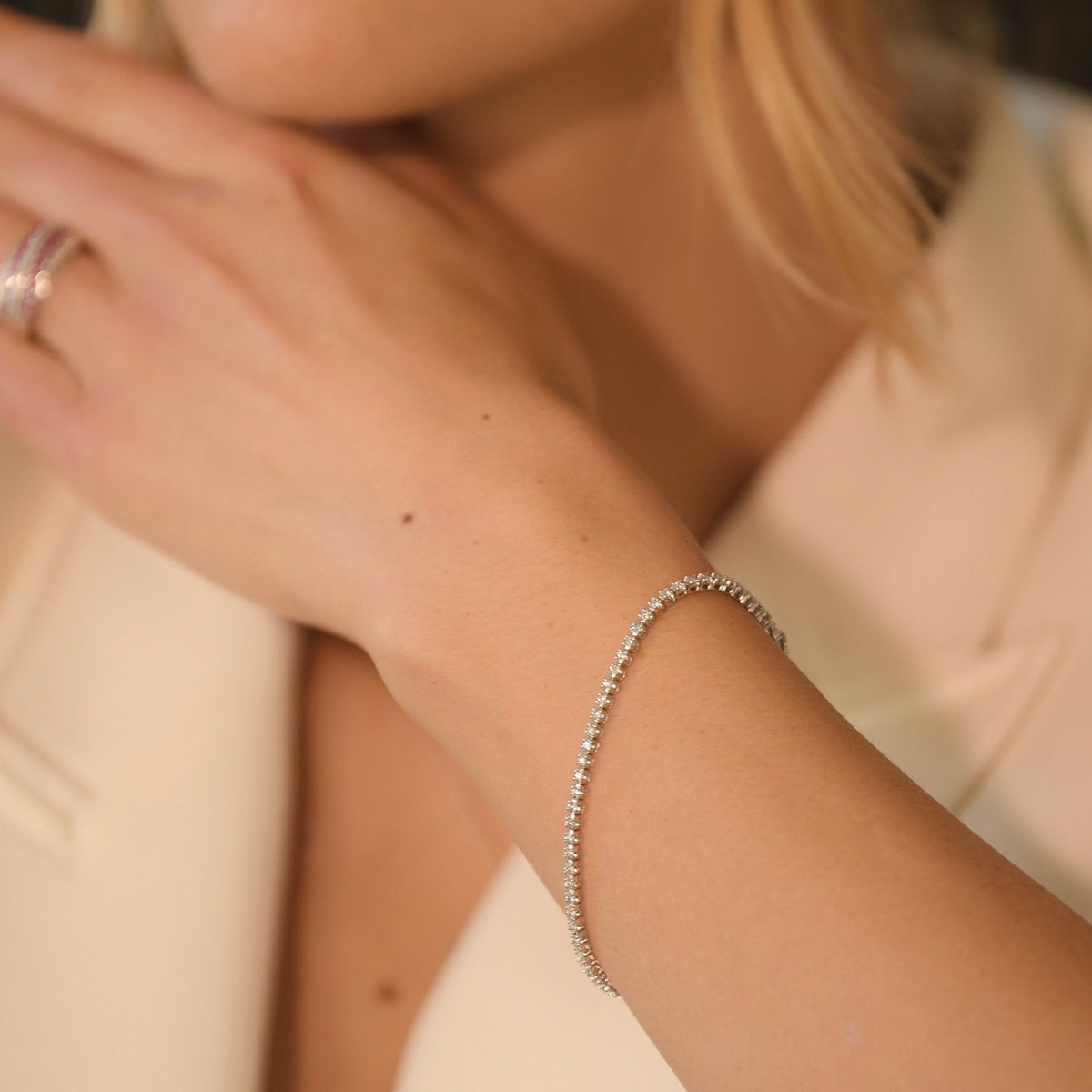 Bracelet "Rivière 2 Carats" D2Ct/54