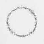 "4 Carat River" Bracelet D4/42 - 375/1000 White Gold