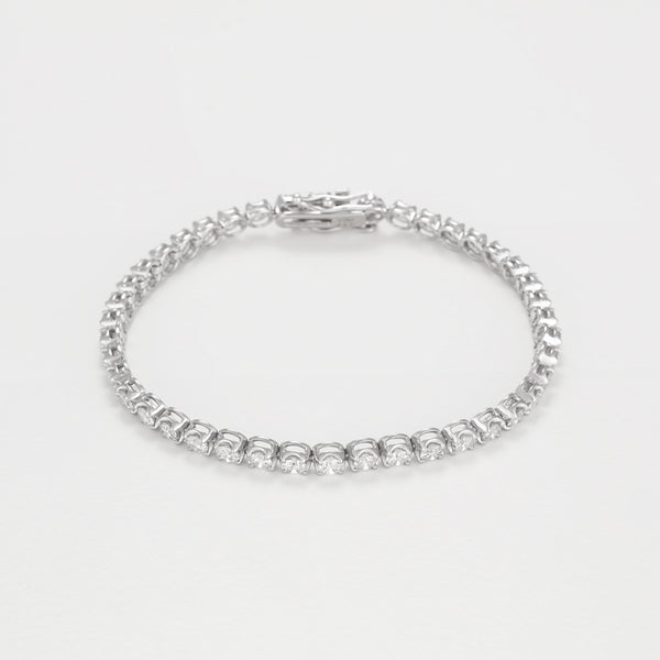 Bracelet "Rivière 4 Carats" D4/42 - Or Blanc 375/1000