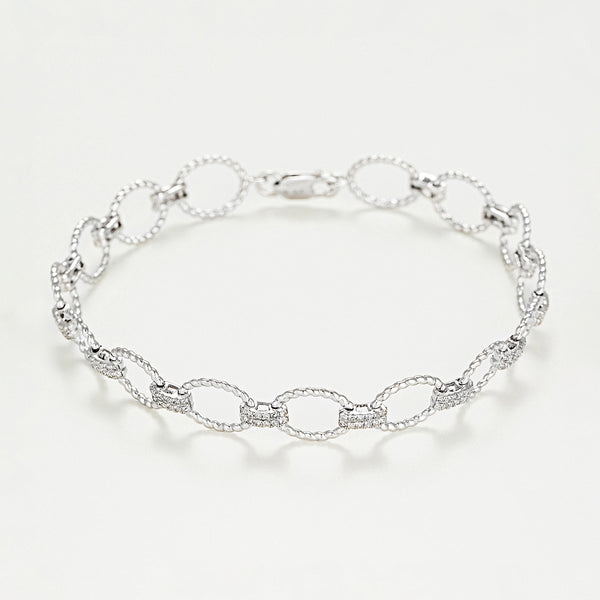 Bracelet Riviére "Encadenada" 0,50Ct/168 - Or Blanc