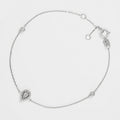 Bracelet "Hathor" D0,12/27 - Or Blanc 375/1000