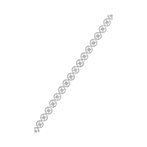 Bracelet Diamants 0,50/112 - Or Blanc 375/1000