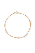Bracelet "Eclat D'Amande" Or Jaune 375/1000 et Zirconium