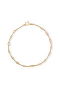 Bracelet "Constellation Ovale" Or Jaune 375/1000 et Zirconium