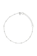 Bracelet Chaîne Boule En Or Blanc 375/1000