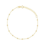 Bracelet Chaîne Boule En Or Jaune 375/1000