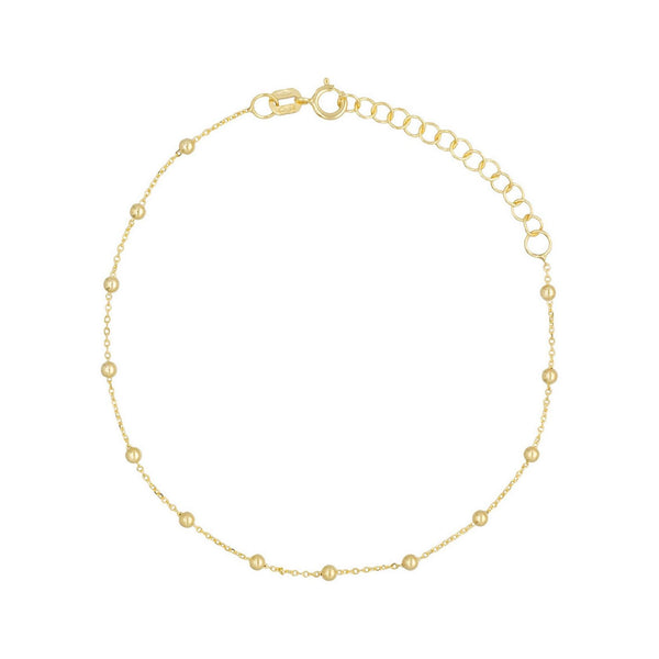 Pulsera De Cadena De Bolas En Oro Amarillo 375/1000