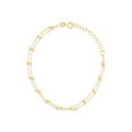Double Ball Chain Bracelet In 375/1000 Yellow Gold - 375/1000 Yellow Gold