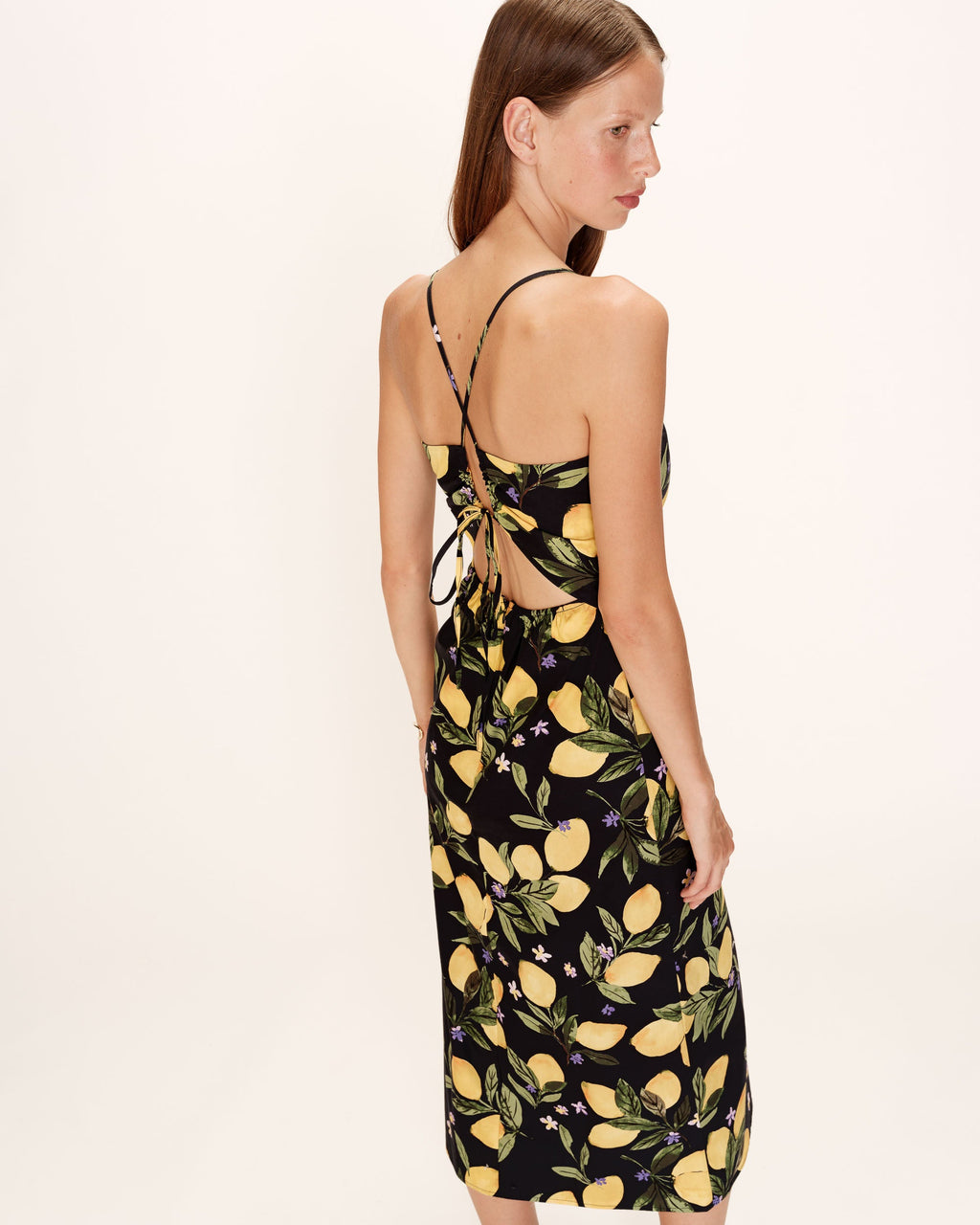 Robe Mi-Longue Rebecca - Noir