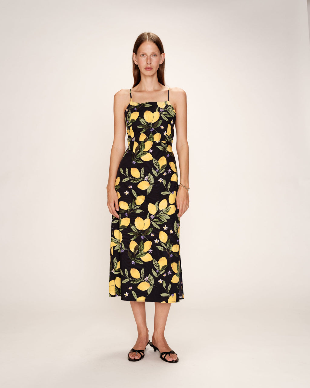 Robe Mi-Longue Rebecca - Noir