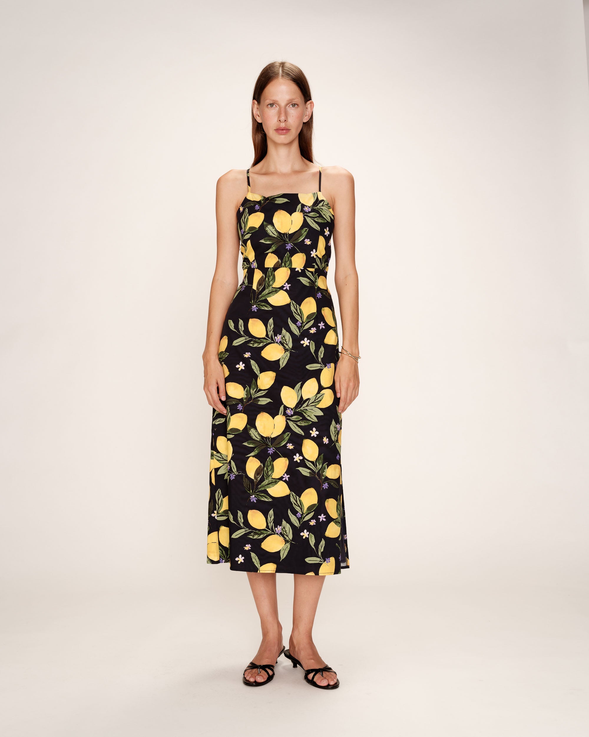 Robe Mi-Longue Rebecca - Noir