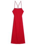 Rebecca Midi Dress - Red