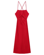 Rebecca Midi Dress - Red