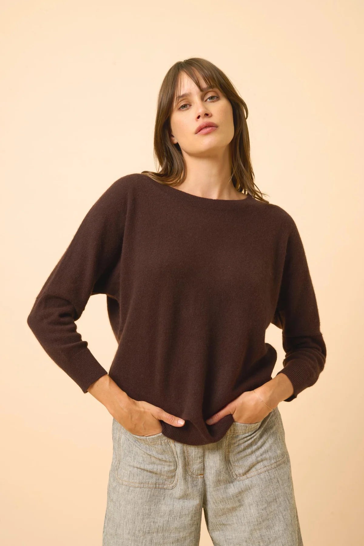 Pull Chauve Souris - Rebecca - Choco