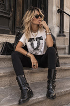 T-shirt Rebel - Vit