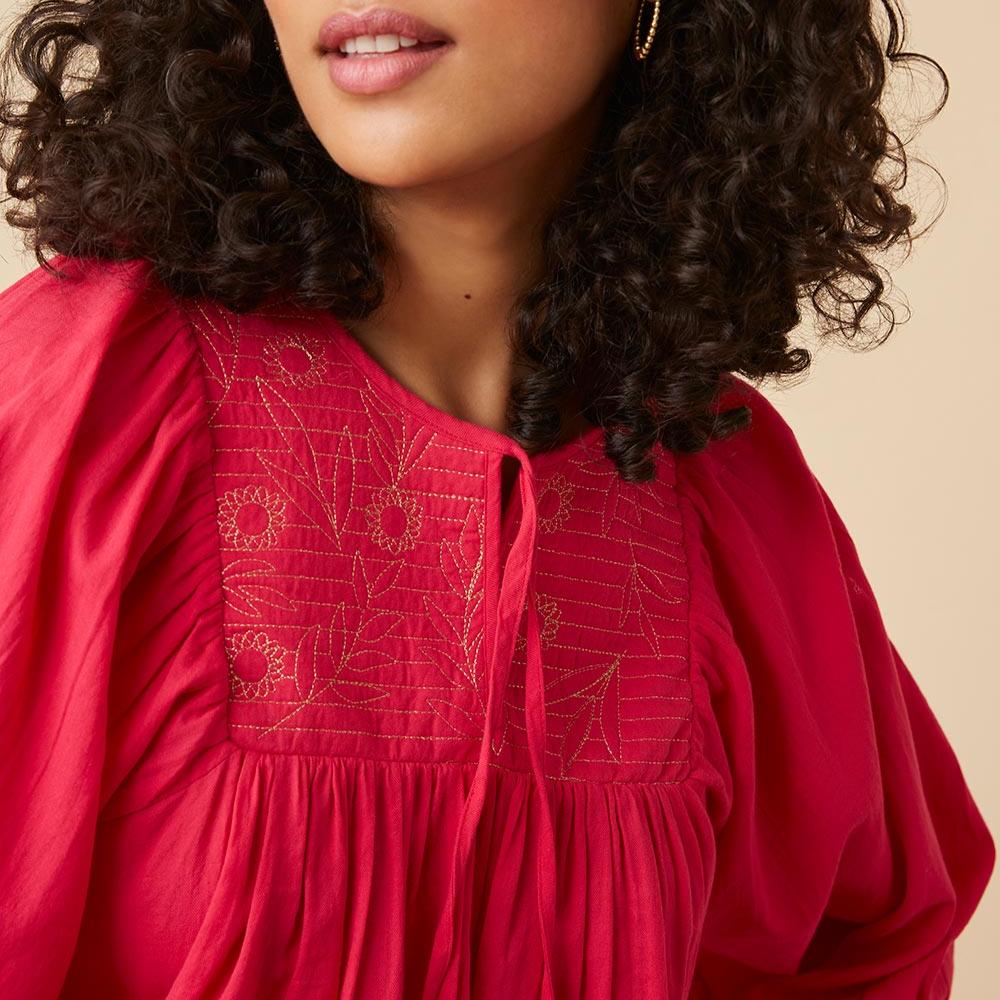 Blouse Regine - Geranium