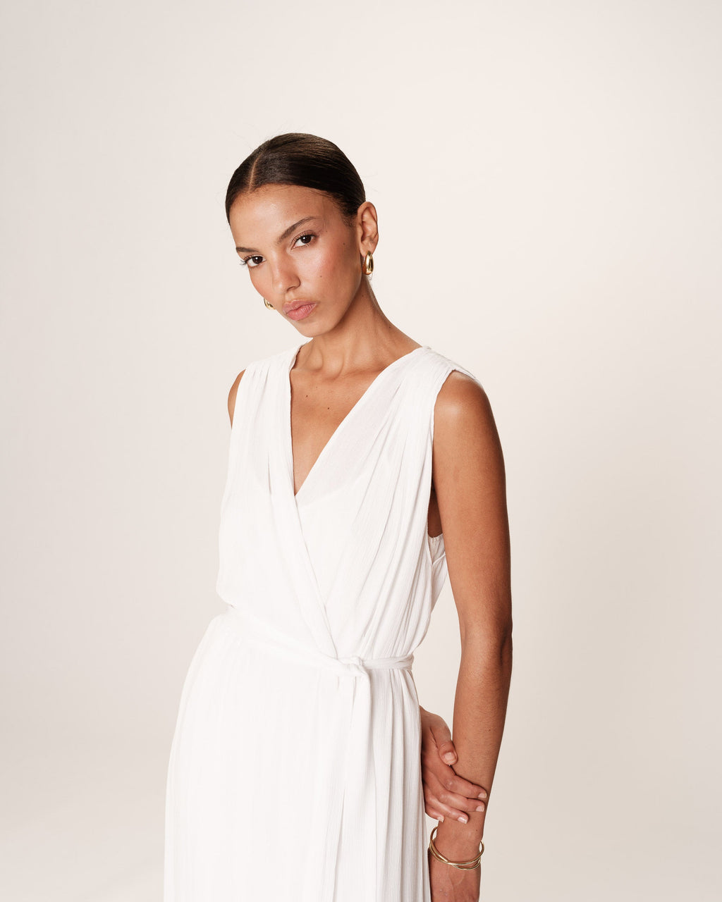 Robe Longue Regis - Ecru