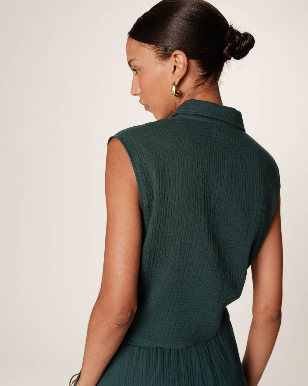 Emerald Tied Shirt Licorice