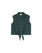 Emerald Tied Shirt Licorice
