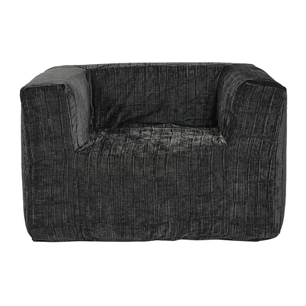 Fauteuil En Velours - Noir