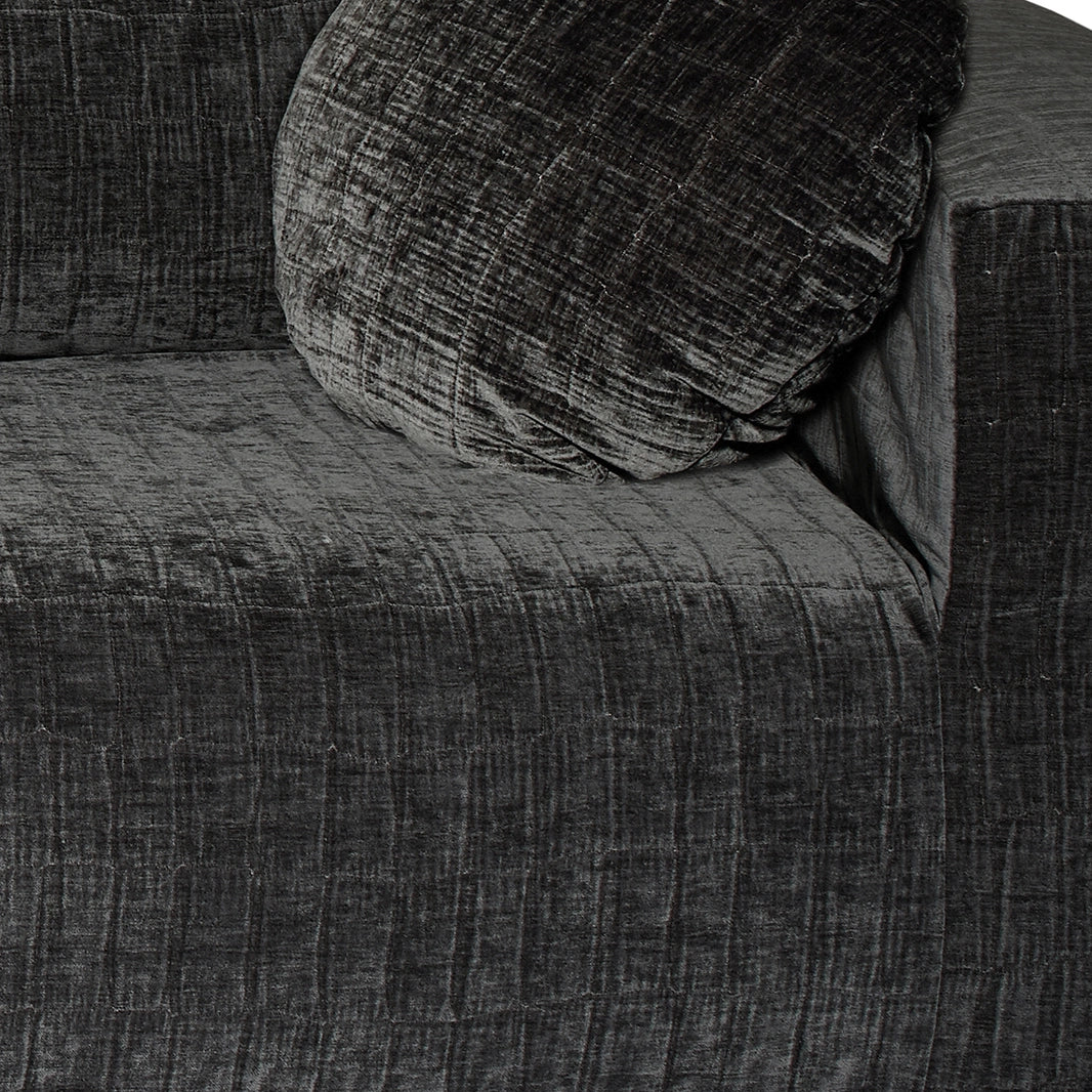 Fauteuil En Velours - Noir