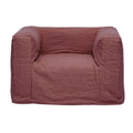 Fauteuil En Lin - Rouge