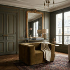 Green Velvet Armchair