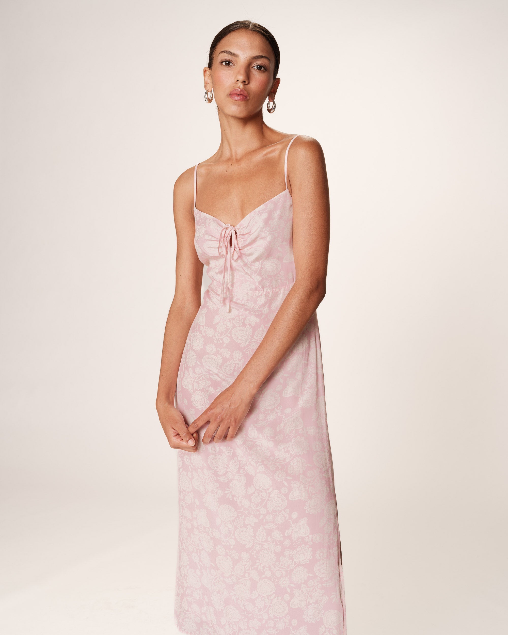 Vestido Largo Retina - Rosa