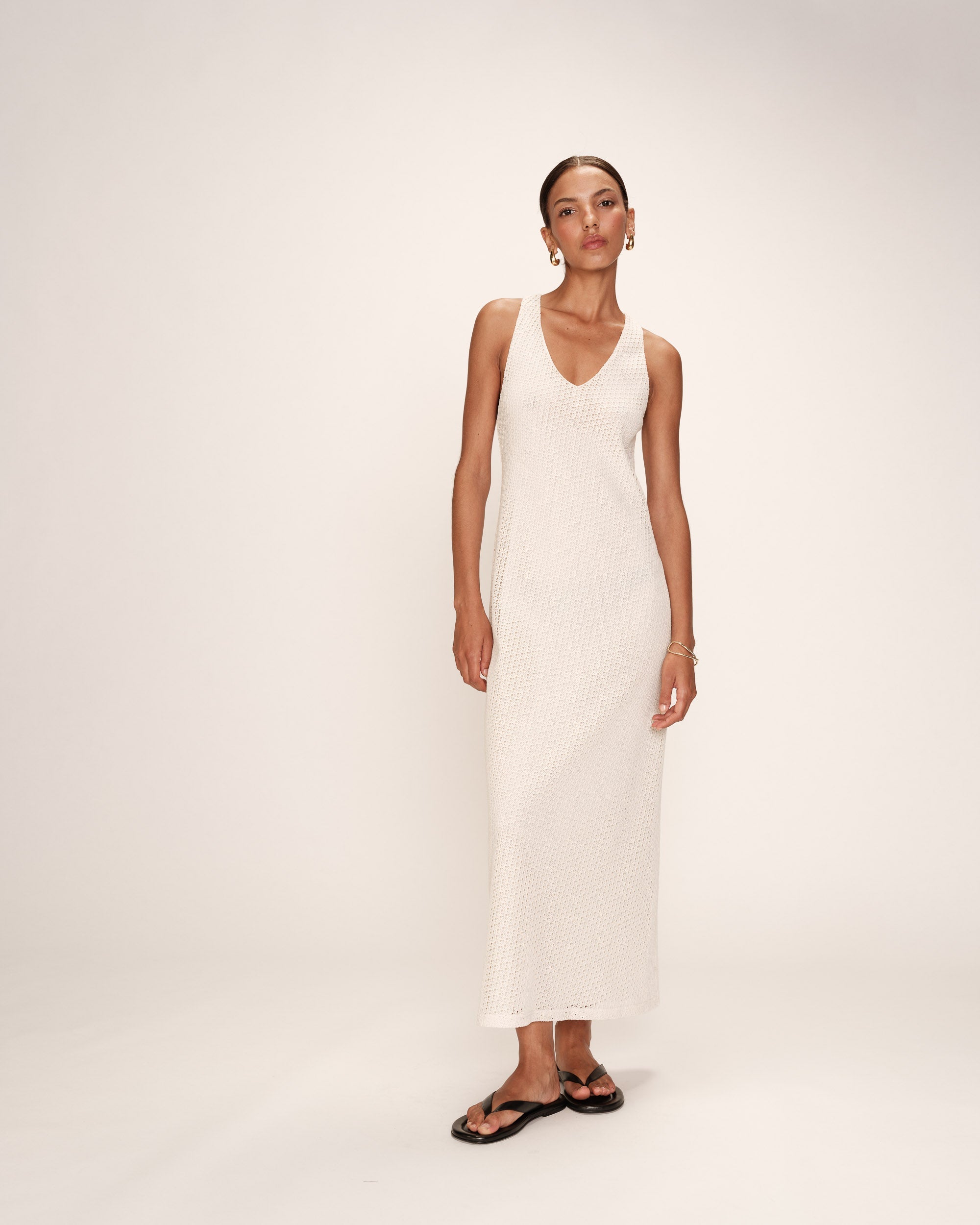 Robe Longue Reveuse - Ecru
