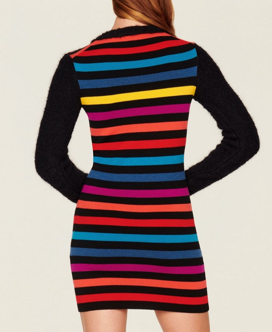 Dress - Multicolour Stripe Rf - Women