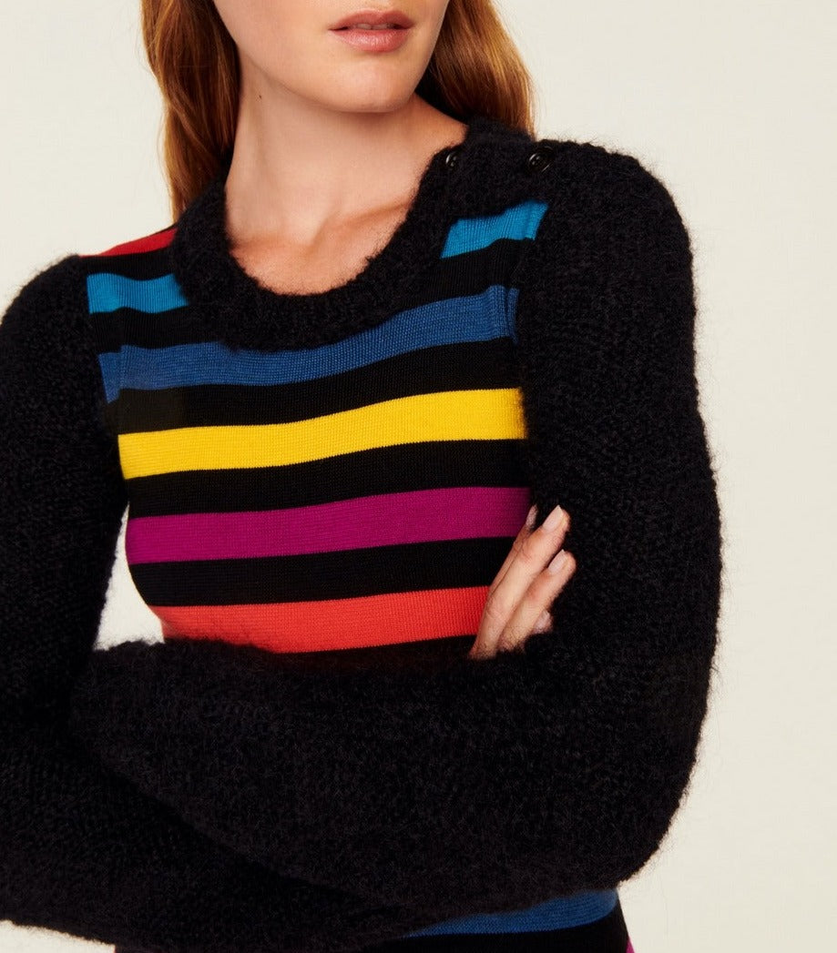 Dress - Multicolour Stripe Rf - Women
