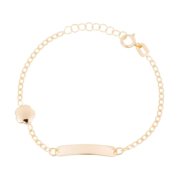 Pulsera infantil "Golden Bar" en oro amarillo 375/1000