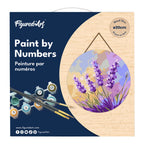 Peinture Par Numéro Sur Disque En Bois - Lavande
