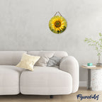 Paint By Numbers On Wooden Disc - Sunflower