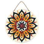 Paint By Numbers On Wooden Disc - Sunny Mandala