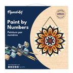 Paint By Numbers On Wooden Disc - Sunny Mandala