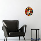 Paint By Numbers On Wooden Disc - Abstract Woman Picasso Style