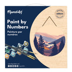 Paint By Numbers On Wooden Disc - Autumn Valley