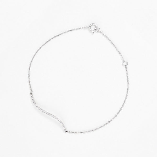 "Amya" Bracelet D0.10/29 - 375/1000 White Gold