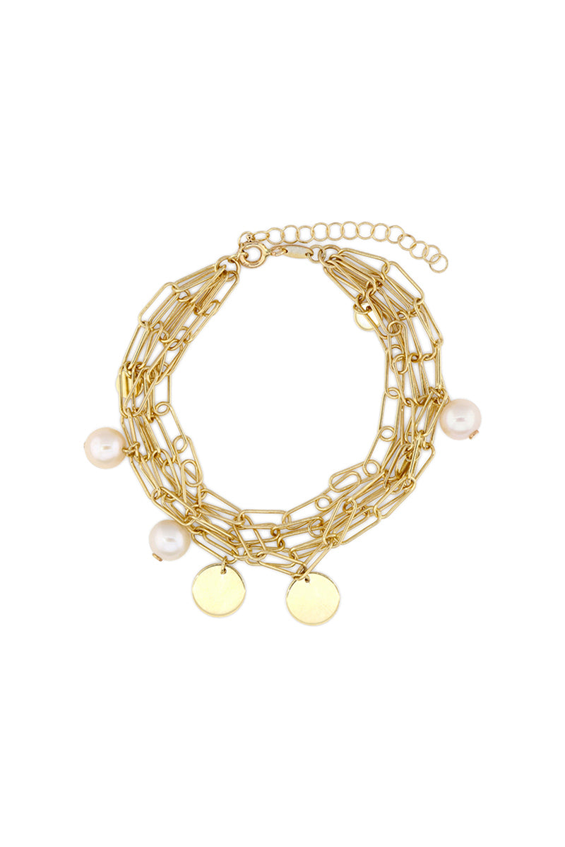 “Cosmos” Bracelet 375/1000 Yellow Gold
