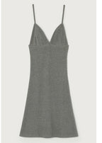 American Vintage - Thin Strap V-Neck Dress - Anthracite Marl - Women