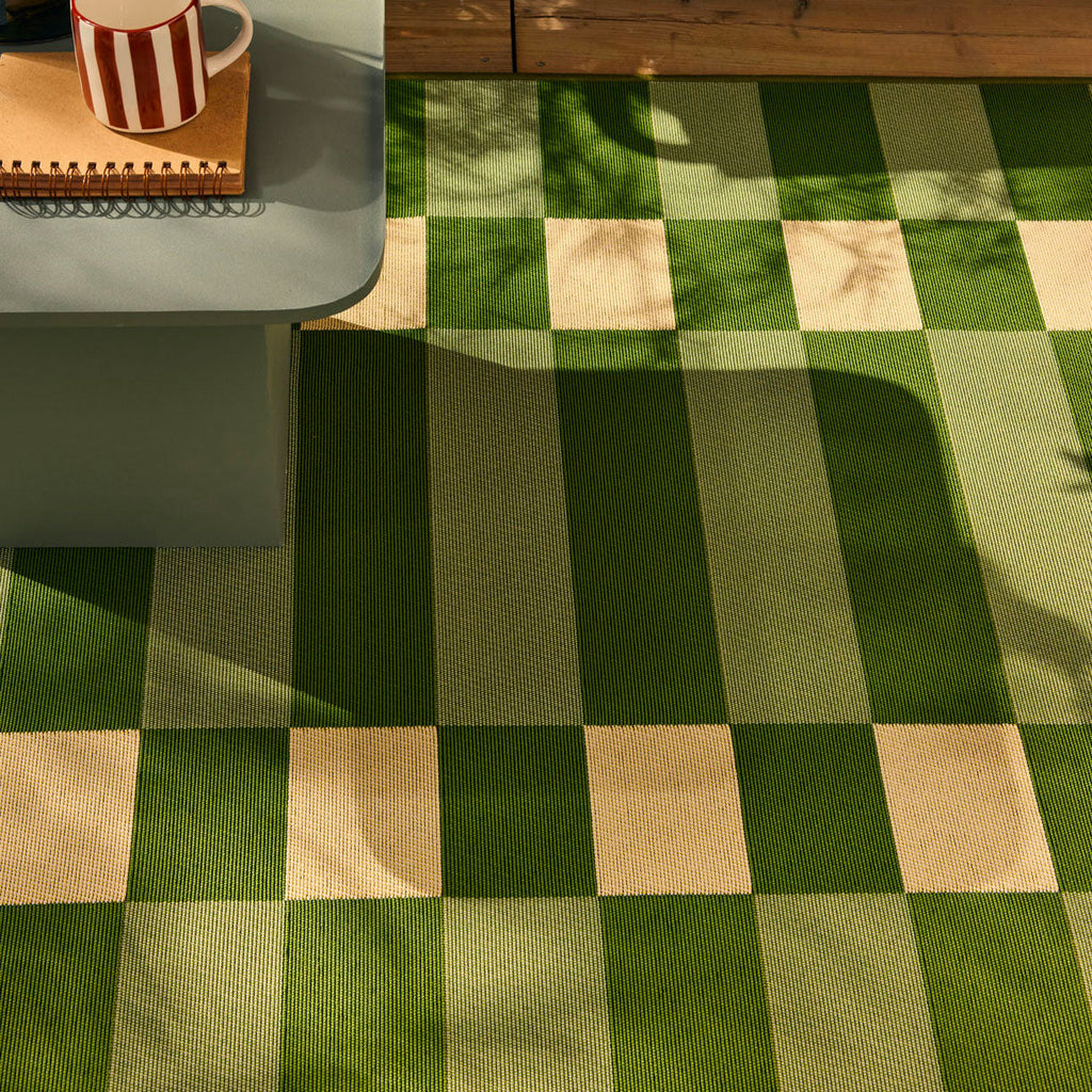 Riveira - Alfombra de exterior - Polipropileno/Poliéster - Verde