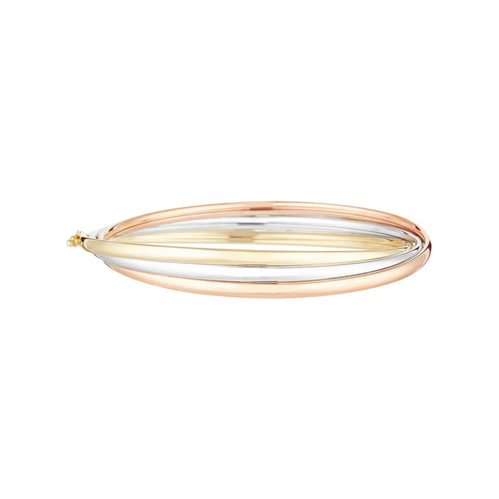 Bracelet "Trio D'Or" Or Tricolore 375/1000